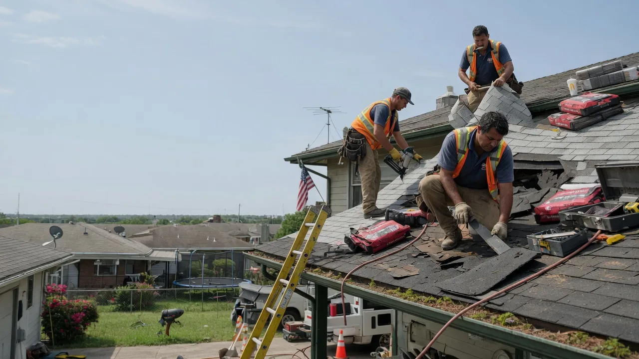 Roof Repair in Sadler, TX near me